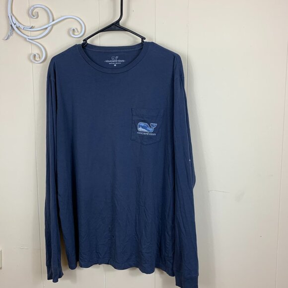 Vineyard Vines Tops - Vineyard Vines Navy Blue Long Sleeves Shirt Size Medium